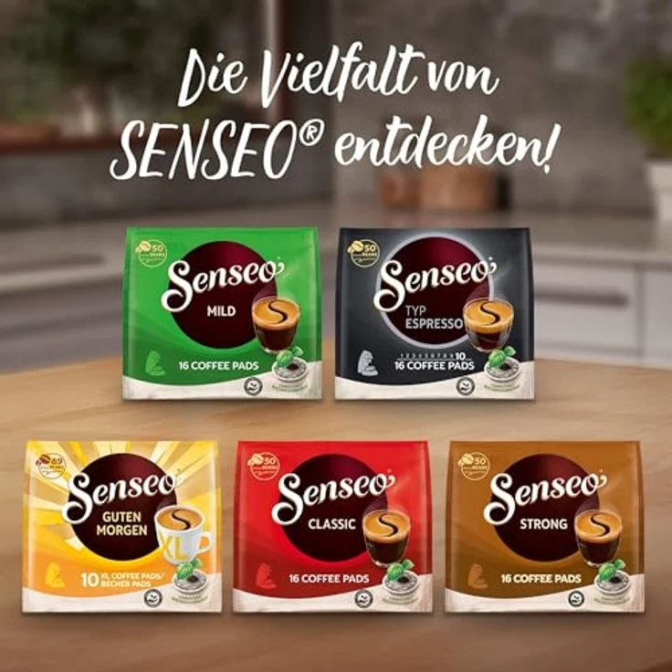 Senseo Kaffeepads Kräftig / Strong, Intensiver und Vollmundiger Geschmack, Kaffee, neues Design, 10er Pack, 10 x 16 Pads – Bild 4
