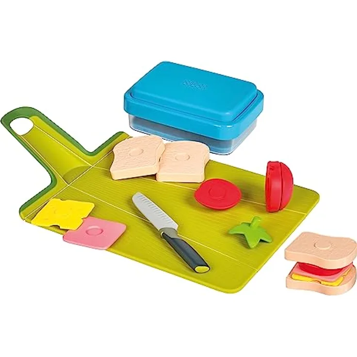 Casdon Joseph GoEat | Spielzeugset zur Zubereitung von Pausenbroten für Kinder ab 3 Jahre | Mit Pausenbrotdose und zerkleinerbaren Spiel-Lebensmitteln!, 75550