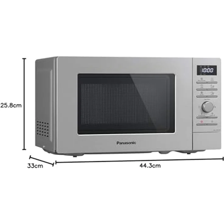 Panasonic NN-J19KSMEPG Mikrowelle mit Grill, Standgerät, 20 Liter Garraum, 800 Watt, Edelstahl – Bild 12