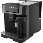 Grundig Kaffeevollautomat KVA 7230, Dark-Inox Design, maximal 19 Bar Pumpendruck, Kegelmahlwerk mit fünf Mahlgraden