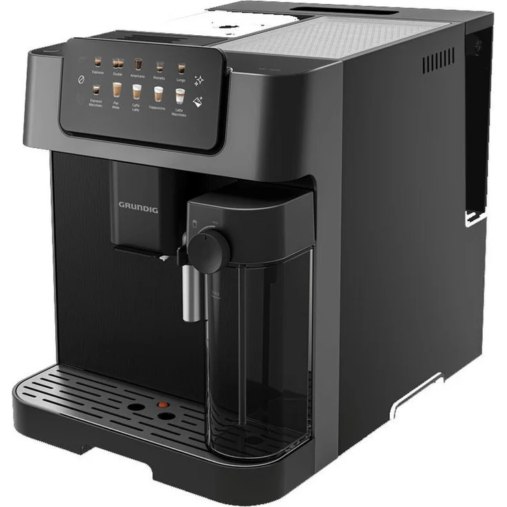 Grundig Kaffeevollautomat KVA 7230, Dark-Inox Design, maximal 19 Bar Pumpendruck, Kegelmahlwerk mit fünf Mahlgraden – Bild 1