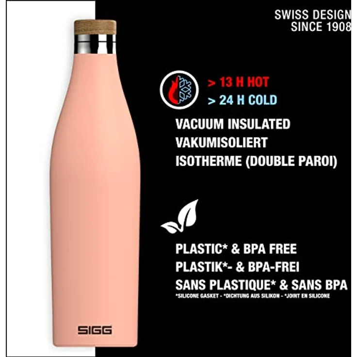 SIGG Trinkflasche Meridian Shy Pink 0,5L Thermosflasche, rosa – Bild 3