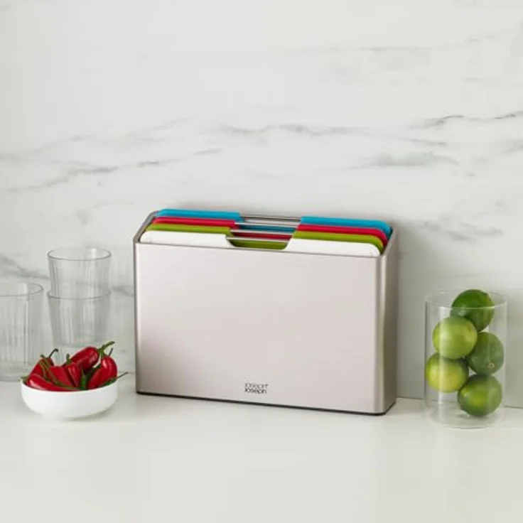 Joseph Joseph Folio Schneidebretter Set 4 große Schneidbretter Editions Sage Grün Küchenbretter BPA-frei – Bild 5