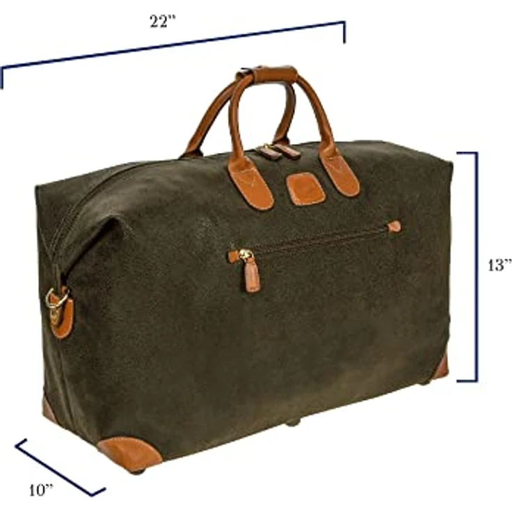 Bric's Life Reisetasche 55 cm, Kunstleder, olivgrün, 55 x 26 x 32 cm – Bild 3