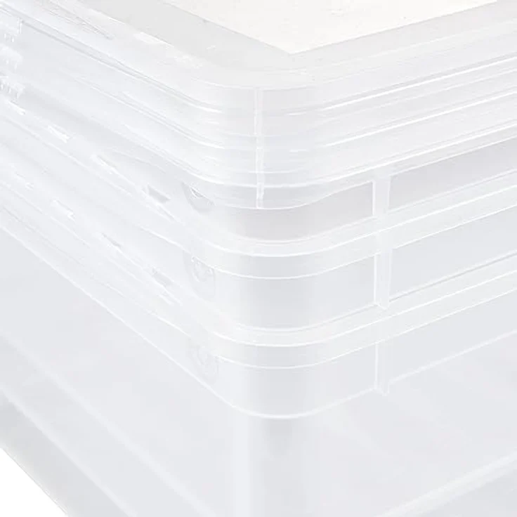keeeper Aufbewahrungsboxen mit Air Control System, 3-teiliges Set, Höhe: 14 cm, 3 x 11 l, 39 x 26,5 x 14 cm, Bea, Transparent – Bild 6