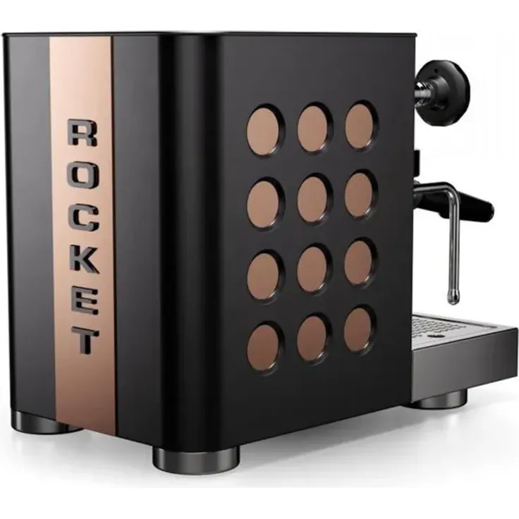 Rocket Espresso Appartamento TCA Schwarz und Kupfer, Espressomaschine mit Temperatureinstellung, Wärmetauscher und 2,5 L Wassertank, Edelstahl – Bild 2