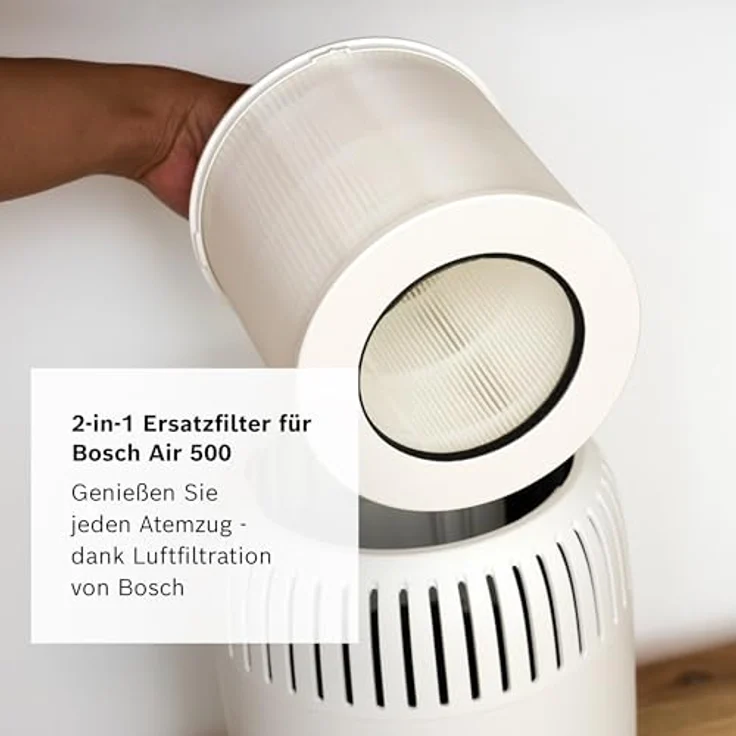 BOSCH Kombifilter 2-in-1 HEPA Filter für Luftreiniger Air 500, effektive Luftreinigung und einfache Handhabung – Bild 2