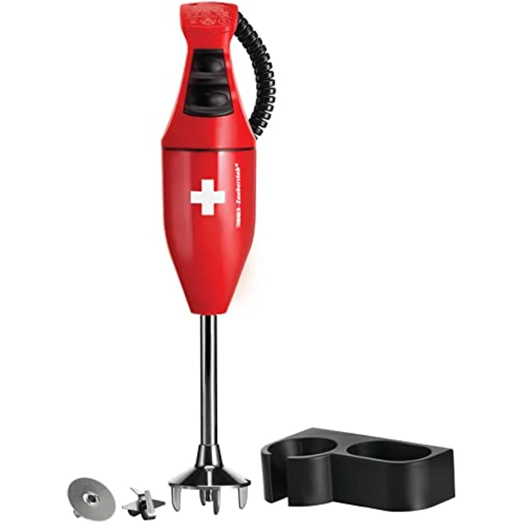 ESGE Zauberstab Stabmixer ESGE-Zauberstab E120 Select Premium-Set 902125, leistungsstarker AC-Motor, 7.000 oder 10.000 U/min, Multimesser, Schlagscheibe, Weiß/Rot – Bild 10