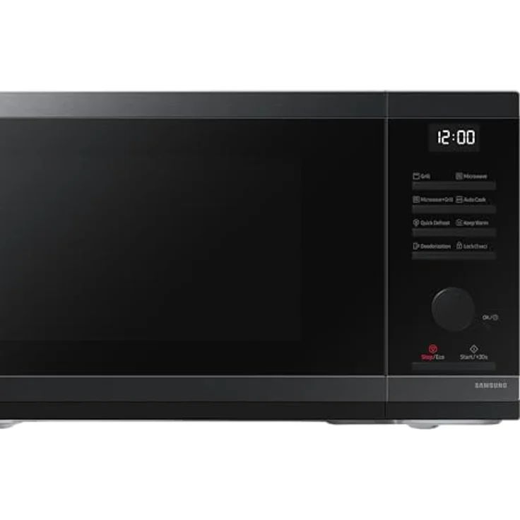 Samsung MG23DG4524AGE1 Mikrowelle mit Grill, 23 l, 800 W, Schwarz - Ölfreie Zubereitung, Eco-Modus, Schnelles Auftauen – Bild 4