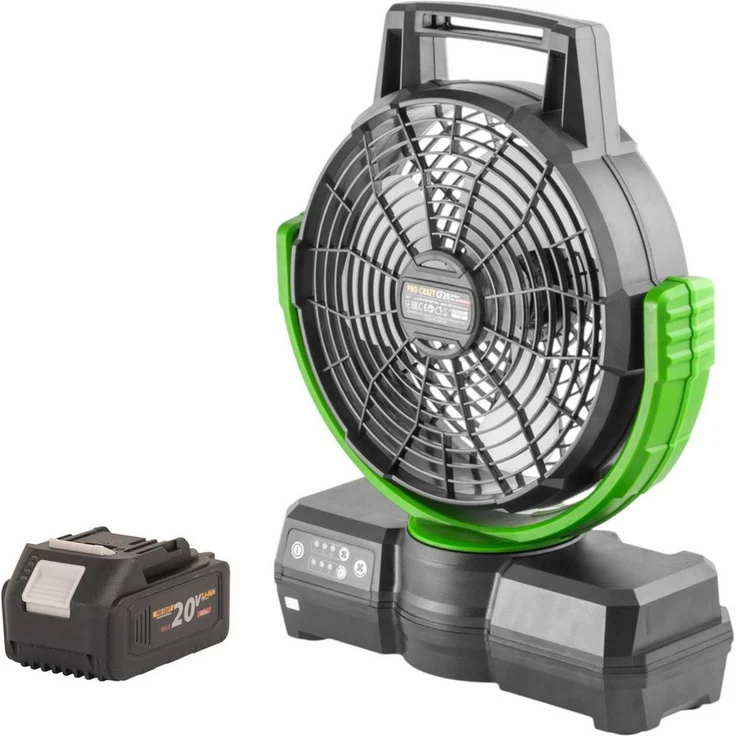 PRO CRAFT CF20bb Akku-Standventilator, 20 V, 235 mm, inkl. 1x 4,0 Ah Akku - ohne Ladegerät