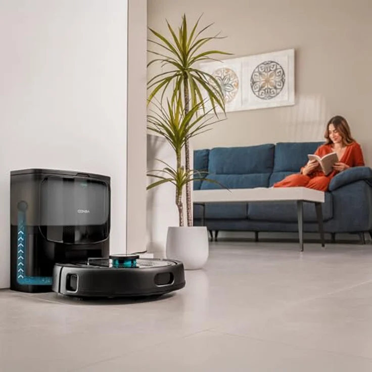 Cecotec Conga 9990 AI Spin Revolution Supreme Home, Saugwischroboter mit 10.000 Pa, Laser-Navigation, Selbstentleerungsstation, Smartphone-Steuerung, schwarz – Bild 10