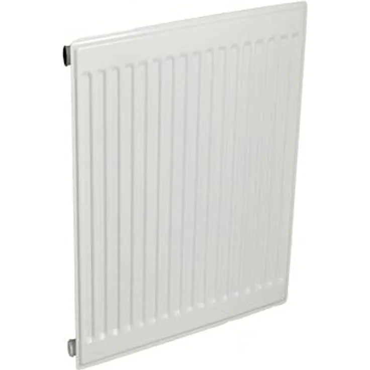 qpool24 Universal-Flachheizkörper Typ 10, 900x500mm mit Aufhängelaschen, 6 Anschlüsse, Verkehrsweiß (RAL 9016), 212 Watt Wärmeleistung