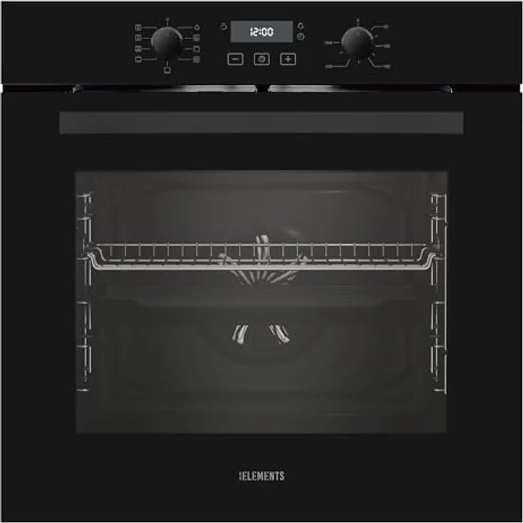 KB ELEMENTS ELK75EV1 Einbaubackofen 60 cm, 73 Liter, Aqua Clean, Circle Fan Heater, Wide-Screen-Window, versenkbare Drehknebel, 3000 Watt – Bild 1