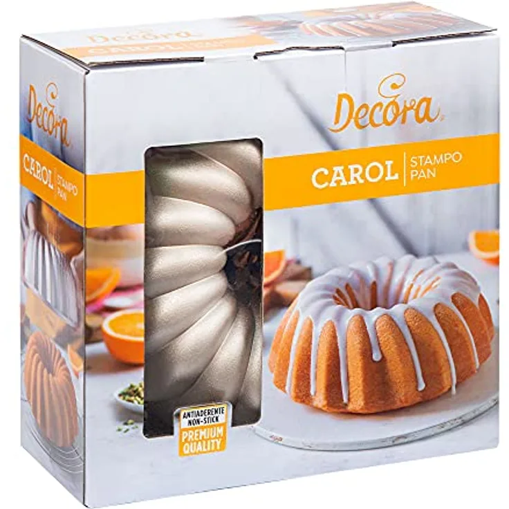DECORA 0080114 ALUMINIUM DRUCKGUSS BACKFORM Ø 24 X 10 H CM CAROL