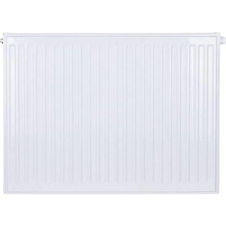Belrad® Heizkörper Typ 21, flacher Universalheizkörper mit 6 Anschlüssen, energiesparend, Wandmontagefähig, weiß 500x800 mm