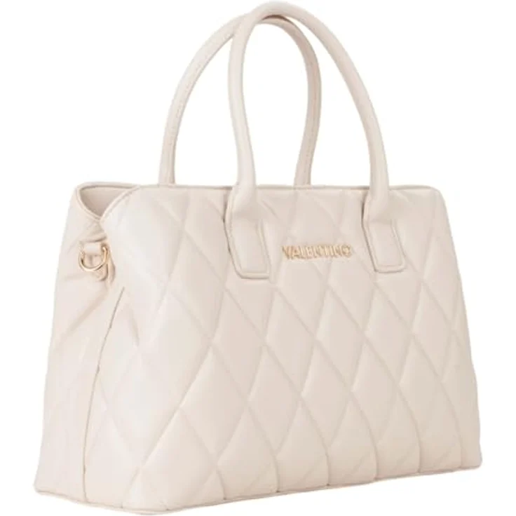 Valentino Frisia Shopper Tasche, 35 cm x 15 cm x 21 cm, aus 100% Polyurethan, beige – Bild 2