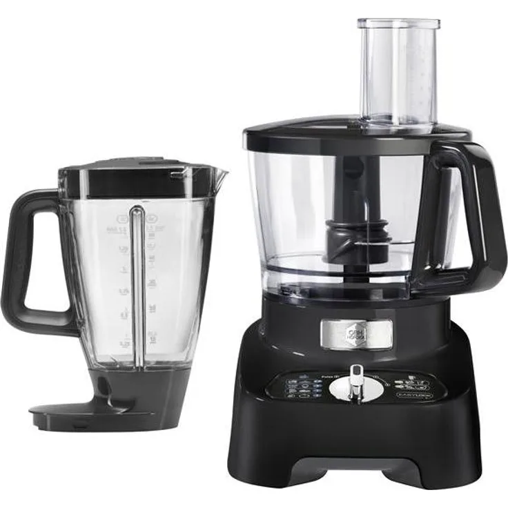 OBH Nordica Double Force Pro Manual Zerkleinerer, 1000 Watt, 3 Liter Schüsselkapazität, Edelstahlmesser, Schwarz