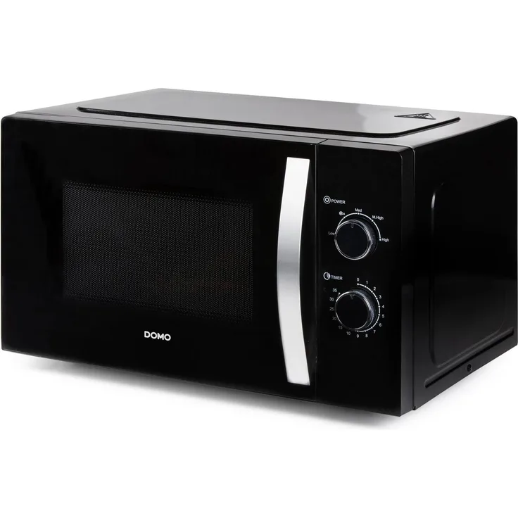 Domo DO23001, Solo-Mikrowelle mit 30 l, 900 W, 5 Leistungsstufen, Auftaufunktion, Schwarz