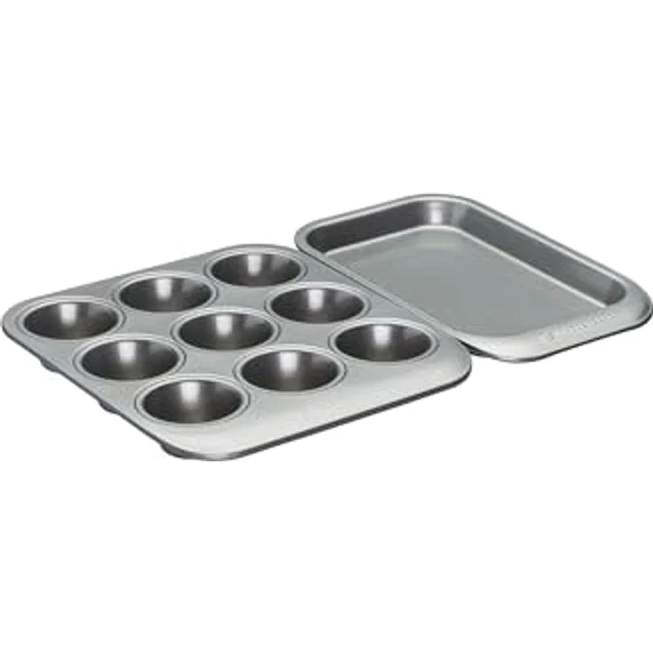 masterclass Smart Space Antihaftbeschichtetes Backgeschirr-Set, Karbonstahl, stapelbar, 7-teilig, grau, 41 x 31 x 10.5 cm, 7 – Bild 10