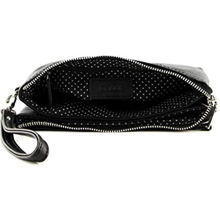 Gabor Handtasche, synthetisches Material mit Reißverschluss, Schwarz – Bild 6