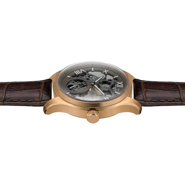Ingersoll Die Maverick, 48 mm automatische Herrenuhr mit grauem Zifferblatt, braunem Lederarmband und 50 m Wasserdichtigkeit - I17402 – Bild 5