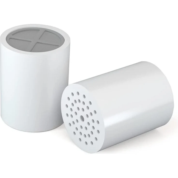 dogfish Duschfilter Ersatzpatrone 20 Stufen, 2er Pack mit Vitamin C für weiches Wasser, einfache Installation und umfassende Filtration