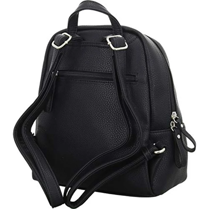 Tom Tailor Tinna City Rucksack, 26 cm, schwarz aus 100% Polyurethan – Bild 3