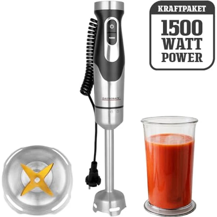Gastroback Stabmixer, Modell 40968, leistungsstarker Handmixer mit vielseitigen Einsatzmöglichkeiten – Bild 2