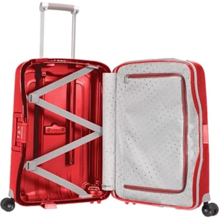 Samsonite Koffer S'Cure, FlowliteTM Polypropylen, Rot (34 l, S) – Bild 2