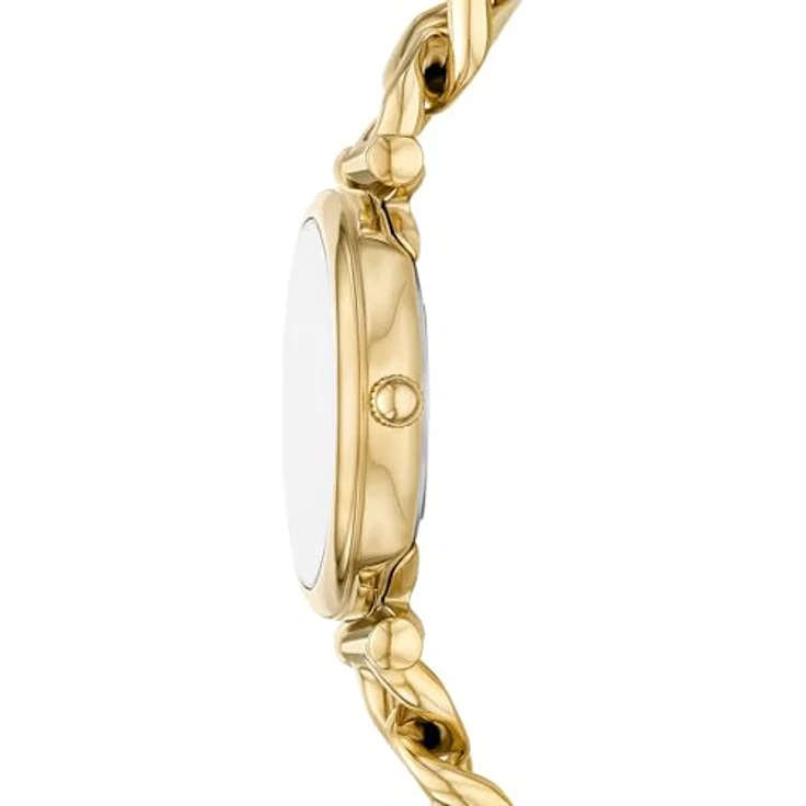 Fossil Damen Analog Quarz Uhr mit Edelstahl Armband ES5387SET, goldfarben – Bild 3