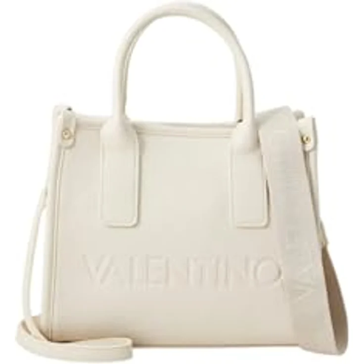 Valentino Foxy Re Shopper Tasche 26 cm, ecru, 100% Polyurethan, Maße 26 x 11 x 22 cm – Bild 1