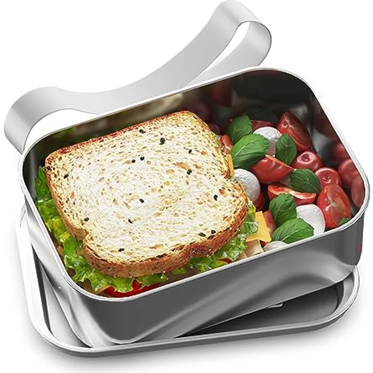 Thermos Brotdose TC Sandwich Box, Lunchbox, Edelstahl, Stainless Steel Matt, 1 L, 4167205120 – Bild 4