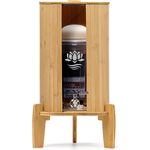 Lotus Vita Wasserfilter Glas-Wasserspender Kendra 9L - mit Blume des Lebens - Lotus Fontana, Bambus Blau