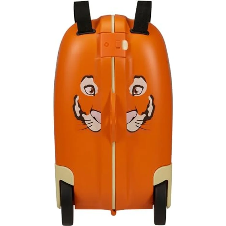 Samsonite Kinderkoffer Dream2Go Ride-on Trolley, Tiger, 4 Rollen, Handgepäck-Koffer für Kinder mit Fahrfunktion – Bild 3