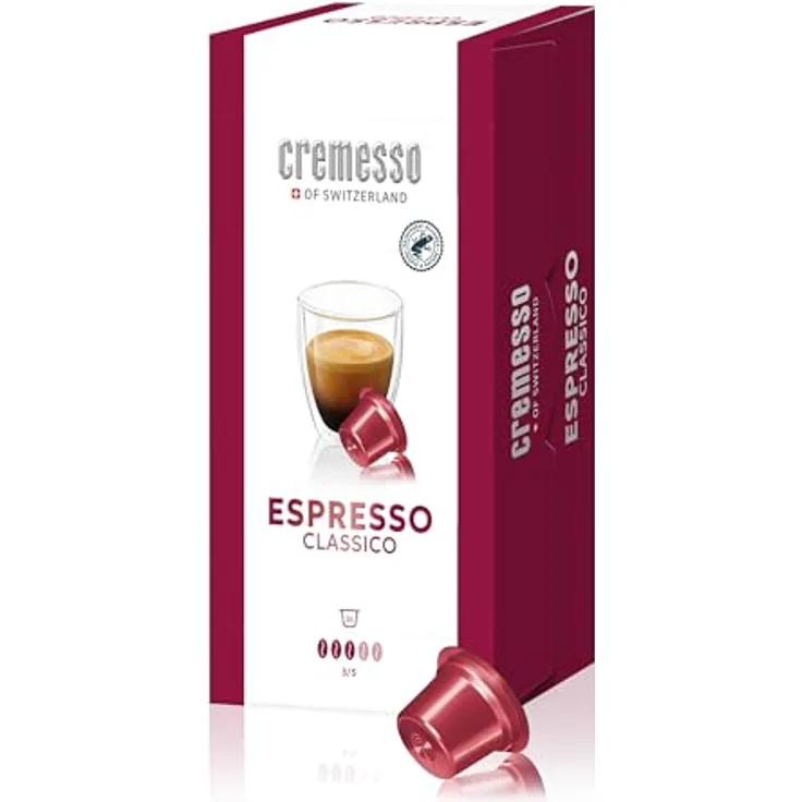 Cremesso Espresso Classico, 16 Kapseln für Cremesso-Kaffeemaschinen, mittlere Intensität mit perfekt ausbalancierten Noten