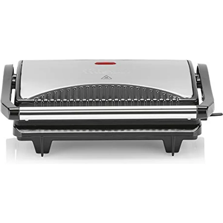 Tristar Kontaktgrill GR-2846, Sandwich Maker mit Edelstahlausführung, isolierte Handgriffe, 700 Watt, 0,7m Kabellänge, antihaftbeschichtet – Bild 2