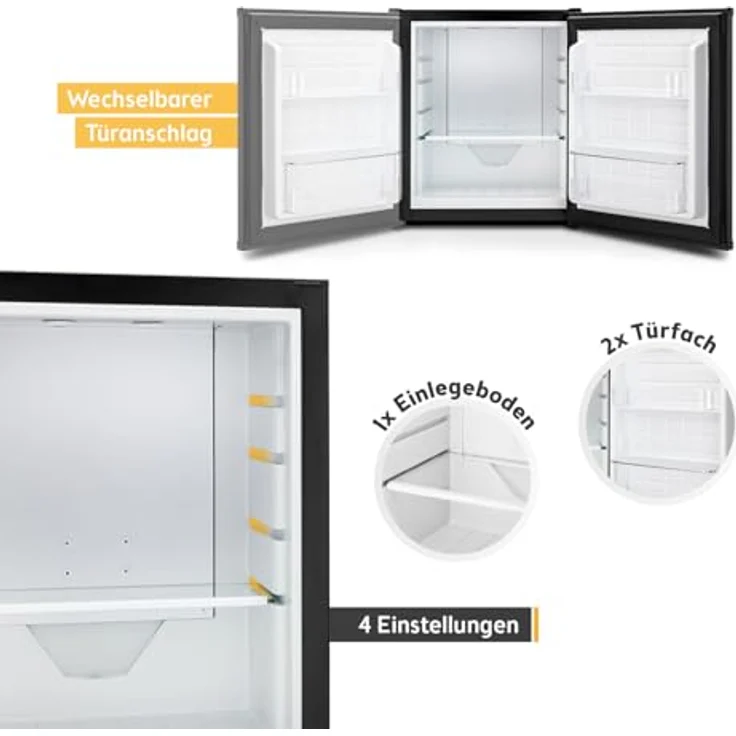 TZS First Austria Minikühlschrank | Lautlos & Energieeffizient | Wechselbarer Türanschlag | LED-Beleuchtung | 30L – Bild 5