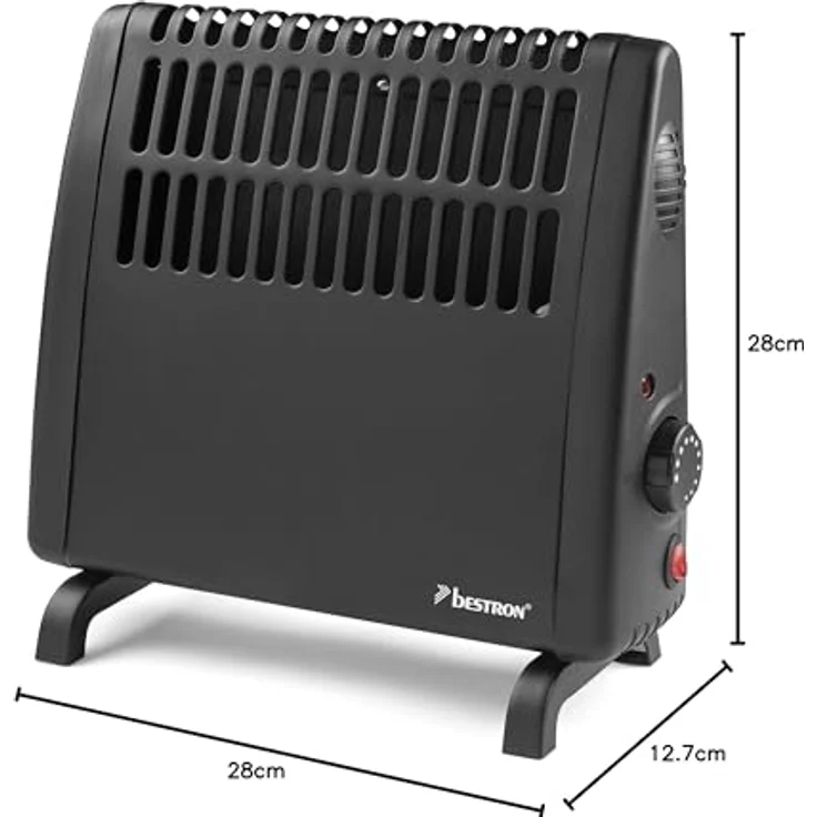 Bestron elektrischer Frostwächter, Frostschutzgerät mit variablen Thermostat und IP24 Schutzklasse, 400 Watt, Farbe: Schwarz – Bild 6