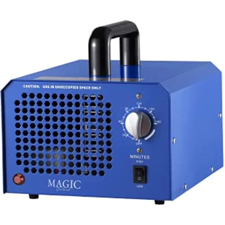 Ozongenerator 3500-7000mg/h mit Keramikplatte und Timer, Luftreiniger- und Geruchsbeseitigungsmaschine (CER Blau)