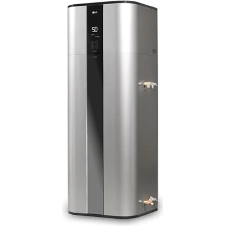 LG WH20S, Senkrecht Klimagerät mit 200 Litern, A+/A+ Energieeffizienz, Schwarz-Silber – Bild 1