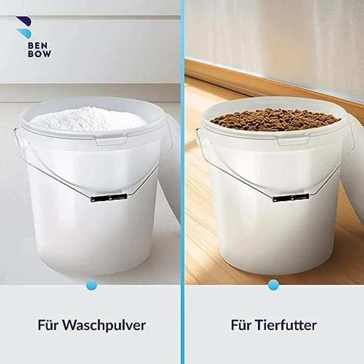 Benbow Eimer mit Deckel 30L, Weiß BSR-, luftdicht, lebensmittelecht, BRC-, auslaufsicher – Bild 6