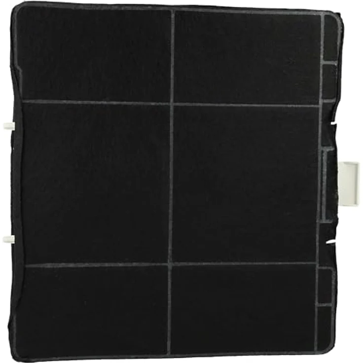vhbw 2x Aktivkohlefilter für Viva VVA92E452 Dunstabzugshaube, 23,3 x 21,5 x 2,2 cm, schwarz/weiß – Bild 2