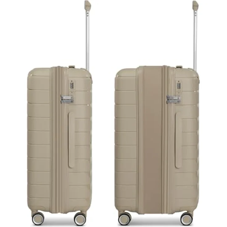 Franky Trolleyset London, 4 Rollen, 3-teilig, Polycarbonat, Schwarz – Bild 3