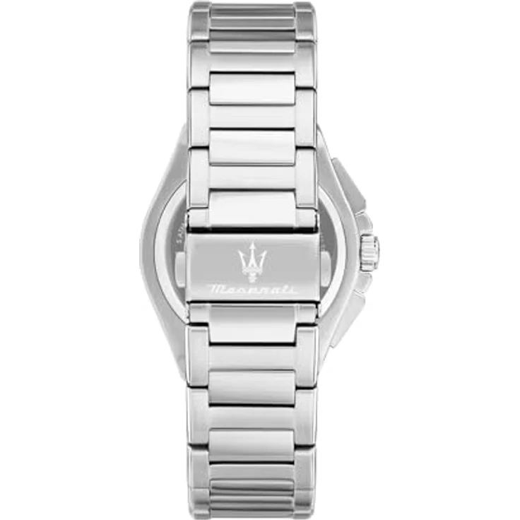 Maserati Velocità Slim, Herrenuhr Chronograph, Analog, 41 mm, Stahlarmband, blau, wasserdicht bis 5 ATM, Herrengeschenk – Bild 3