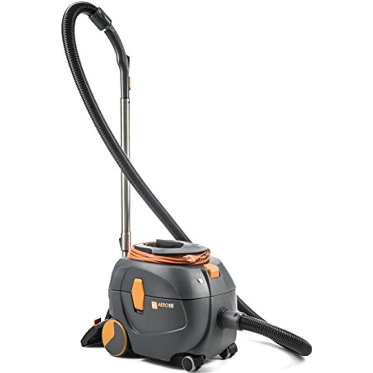 TASKI AERO 15, Kompakter Kesselsauger mit 585 Watt Leistung, leise (50 dBA), orange und grau, inkl. Zubehör
