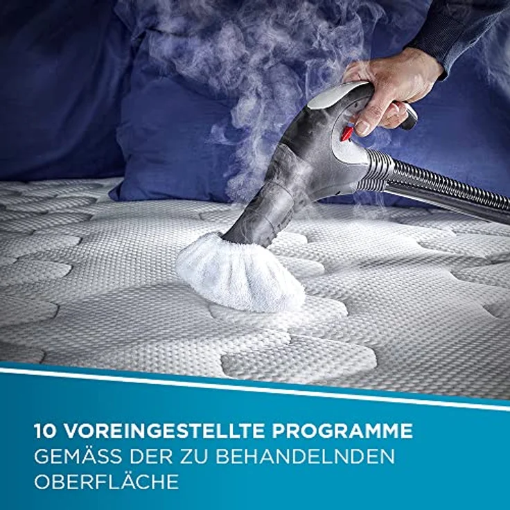 POLTI PVEU0085 FAV80 Dampfsauger, tötet und beseitigt 99,99% der Viren, Keime und Bakterien, Aluminium, grün – Bild 7