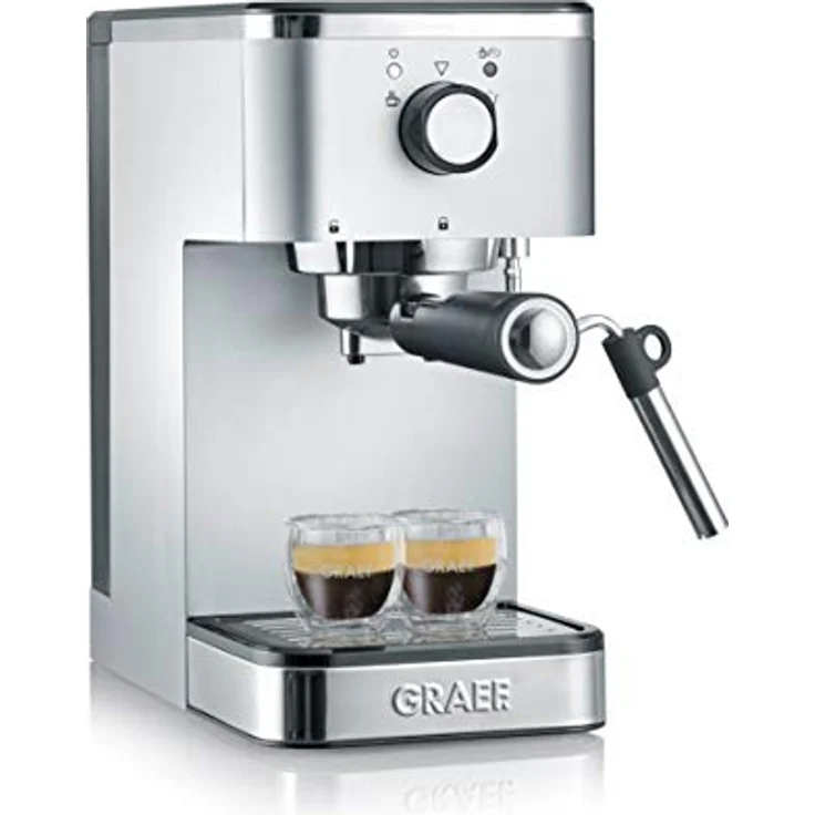 Graef Espressomaschine Salita ES400, 15-Bar-Pumpe, Single-Thermoblock, Silber – Bild 6