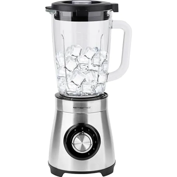 Emerio Standmixer BL-126794, 1000 W Powermixer mit 4-flügeligem Edelstahlmesser für Shakes und Smoothies