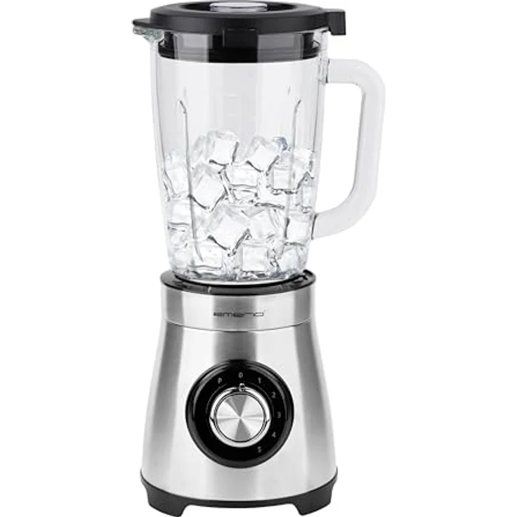 Emerio Standmixer BL-126794, 1000 W Powermixer mit 4-flügeligem Edelstahlmesser für Shakes und Smoothies – Bild 1