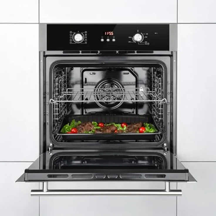 KKT KOLBE Autarkes Herdset SET8805CH59RL | 60cm Einbaubackofen BO8805SS mit Heißluft und Grillfunktion | 59cm Kochfeld CH5901RL mit 4 Kochzonen und SUPERKERAMIK-Oberfläche | A+ Energieeffizienzklasse | Automatik-Timer | Kindersicherung | Knebelbedienung – Bild 4